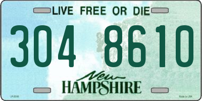 NH license plate 3048610