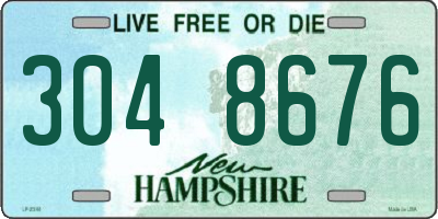 NH license plate 3048676