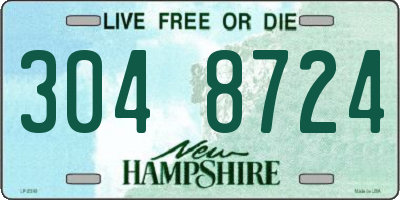 NH license plate 3048724