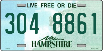 NH license plate 3048861