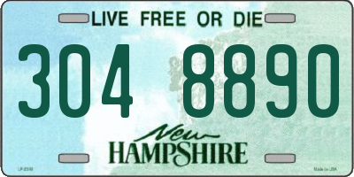 NH license plate 3048890