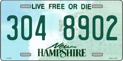 NH license plate 3048902