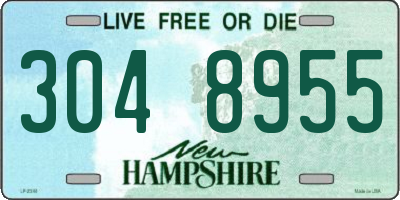 NH license plate 3048955