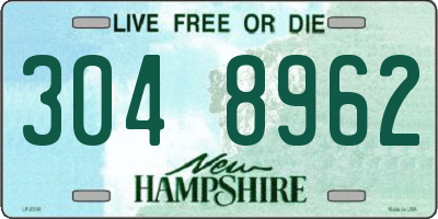 NH license plate 3048962