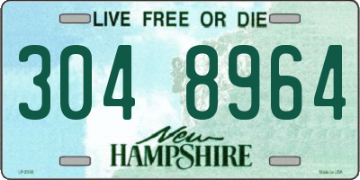 NH license plate 3048964