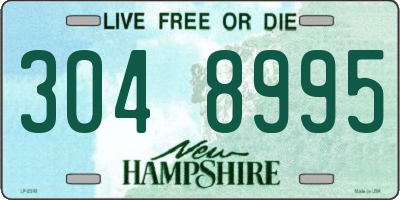 NH license plate 3048995