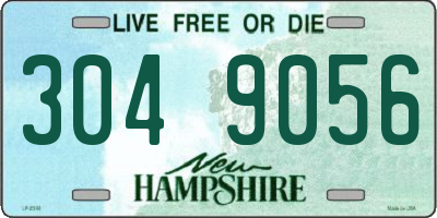 NH license plate 3049056