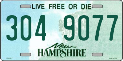 NH license plate 3049077