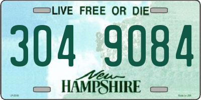 NH license plate 3049084