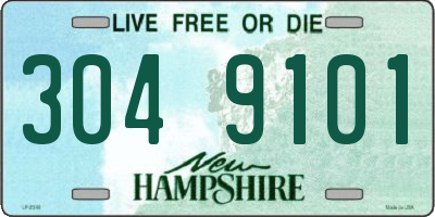 NH license plate 3049101