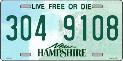 NH license plate 3049108