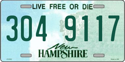NH license plate 3049117