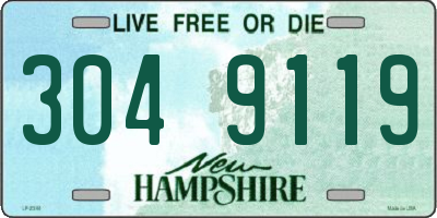NH license plate 3049119