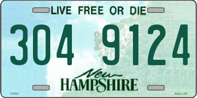 NH license plate 3049124