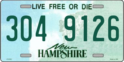 NH license plate 3049126