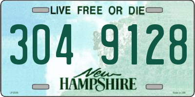 NH license plate 3049128