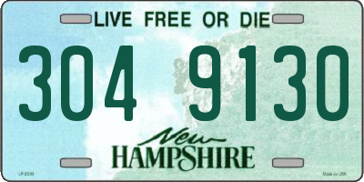 NH license plate 3049130