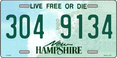NH license plate 3049134