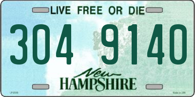 NH license plate 3049140