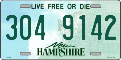 NH license plate 3049142