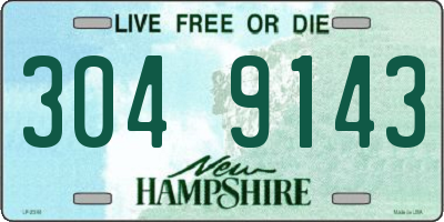 NH license plate 3049143