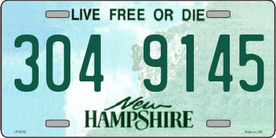 NH license plate 3049145