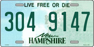 NH license plate 3049147