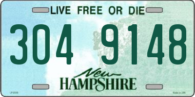 NH license plate 3049148