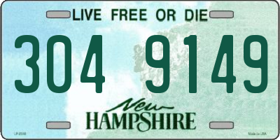 NH license plate 3049149