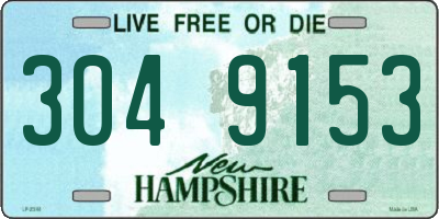 NH license plate 3049153