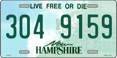 NH license plate 3049159