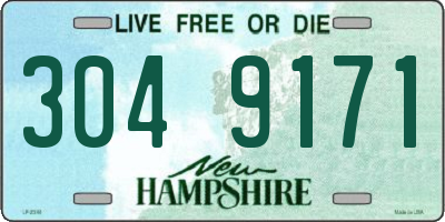 NH license plate 3049171