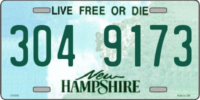 NH license plate 3049173