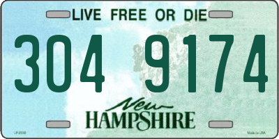 NH license plate 3049174