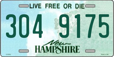 NH license plate 3049175