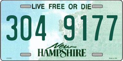 NH license plate 3049177