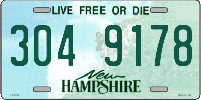 NH license plate 3049178