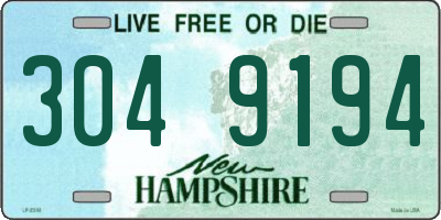 NH license plate 3049194