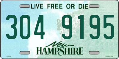 NH license plate 3049195