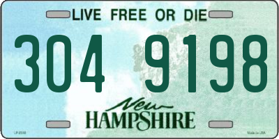 NH license plate 3049198