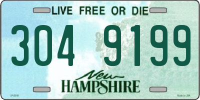 NH license plate 3049199