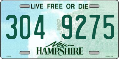 NH license plate 3049275