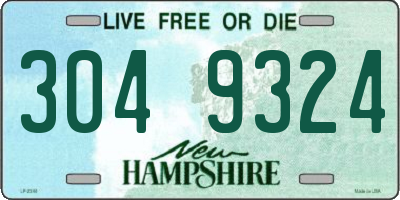 NH license plate 3049324