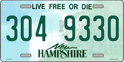 NH license plate 3049330