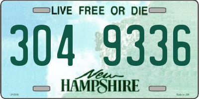 NH license plate 3049336