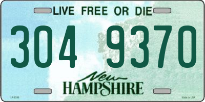 NH license plate 3049370