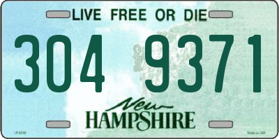 NH license plate 3049371