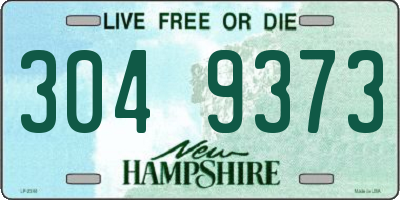 NH license plate 3049373