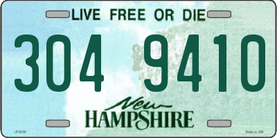 NH license plate 3049410