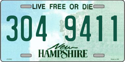 NH license plate 3049411
